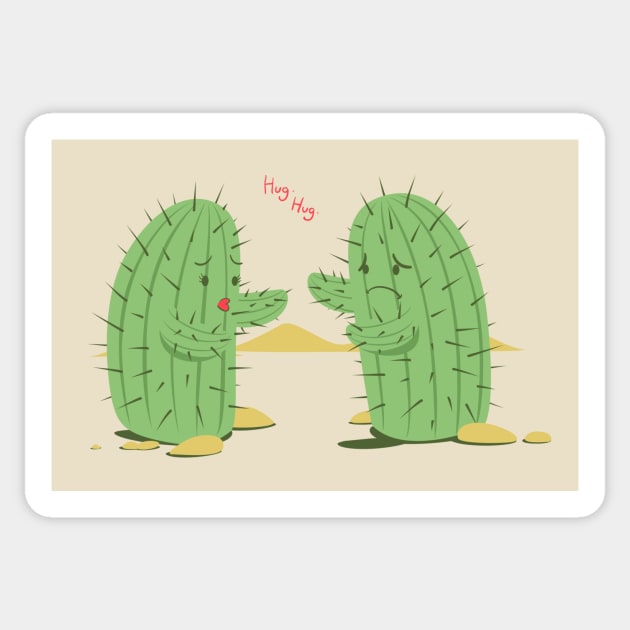 Cactus Lover Sticker by flyingmouse365